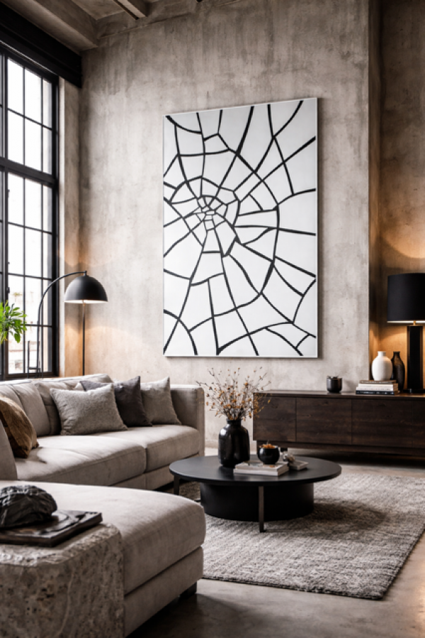 Lustro Mirror Spidernet 147x91 cm - Kare Design