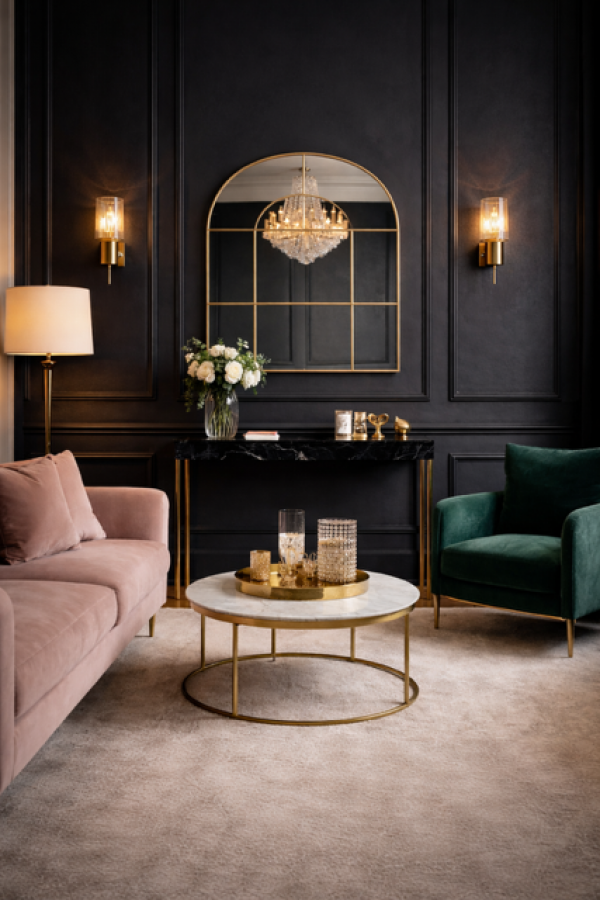 Lustro Okno złote - Atmosphera