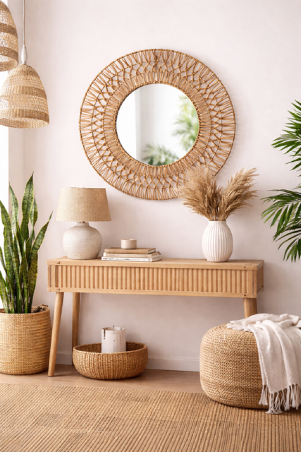 Lustro rattanowe Milou - Atmosphera