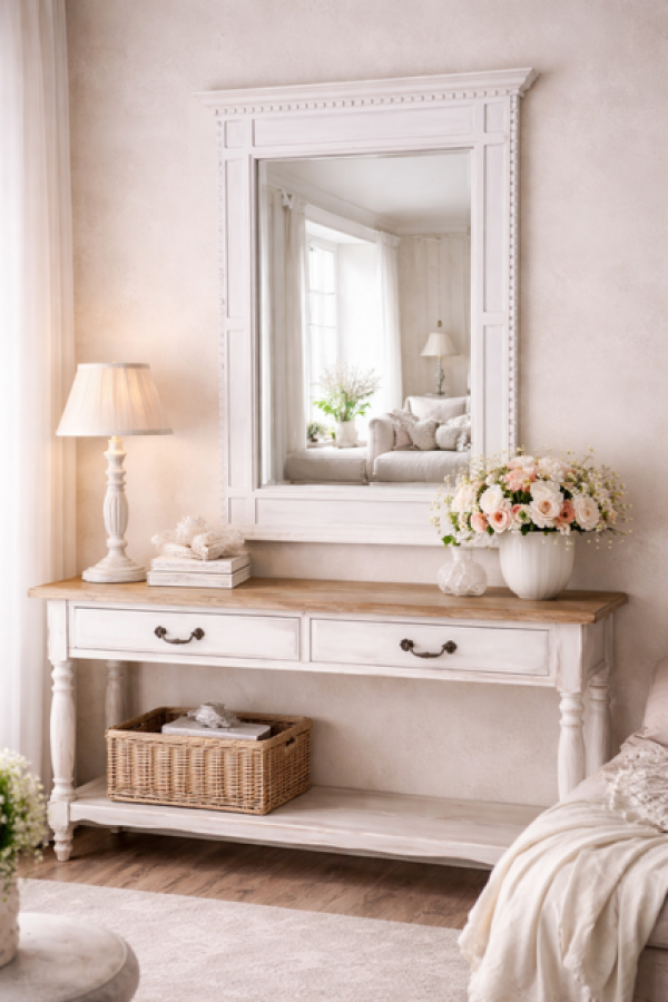 Lustro Romance białe - Atmosphera