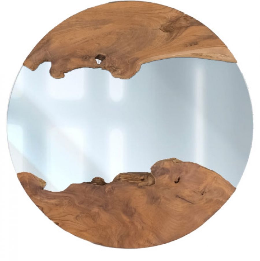 Lustro ścienne Woodland drewniane 100 cm - Item International