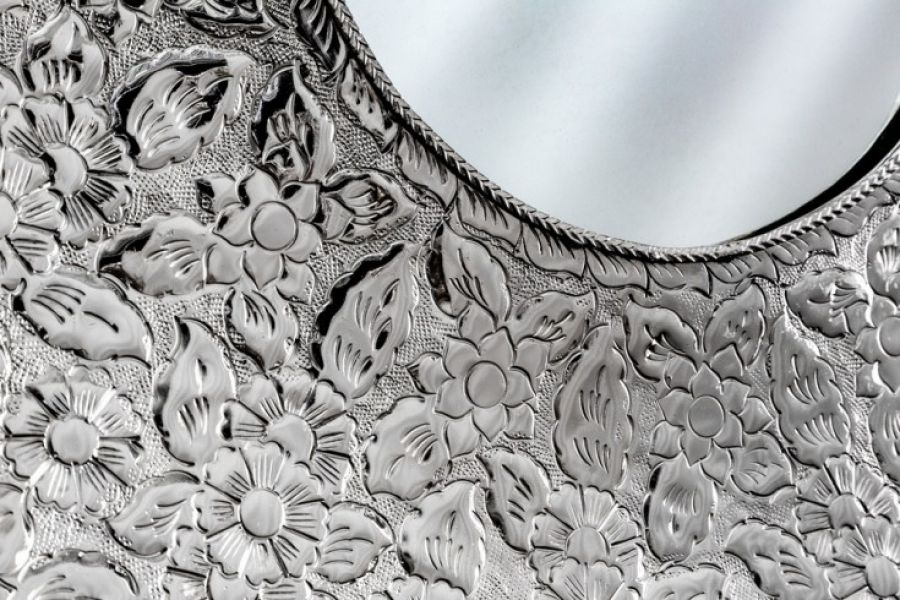 Lustro Unique srebrne - Invicta Interior