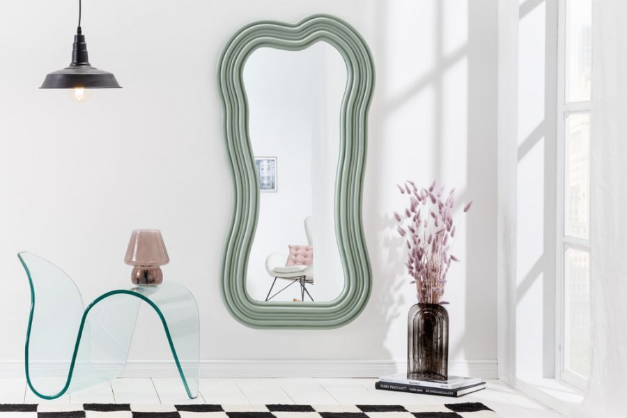 Lustro Wave Alice zielone - Invicta Interior