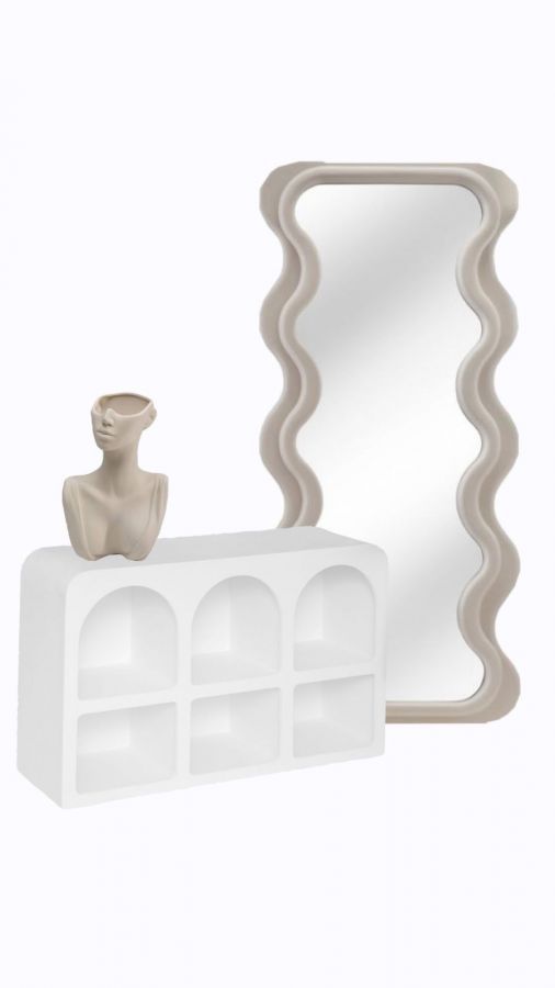 Lustro Wave Fala greige - Invicta Interior