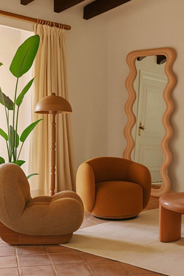 Lustro Wave Fala orange - Invicta Interior