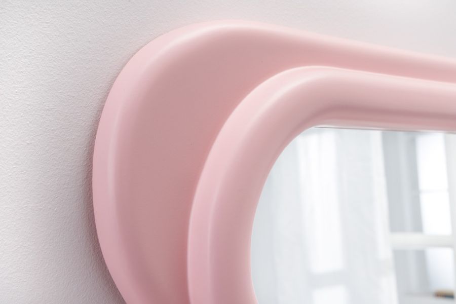 Lustro Wave Fala różowe  - Invicta Interior