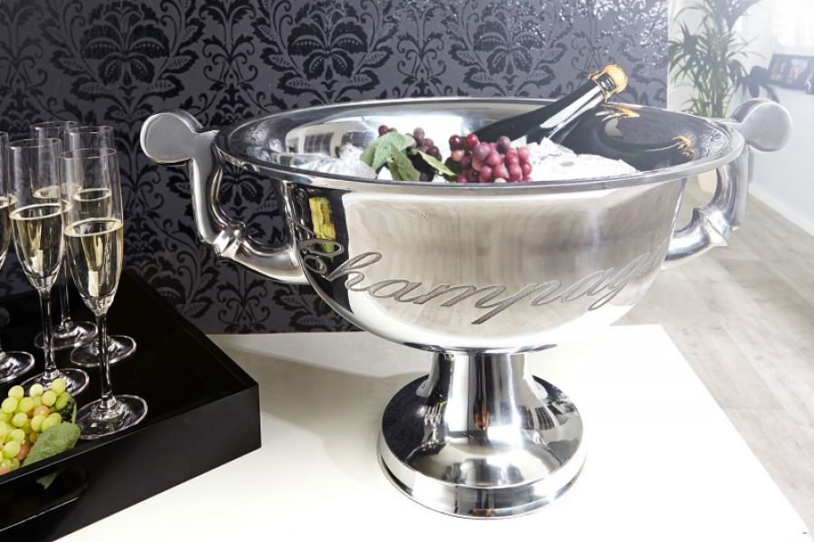 Misa Wine Cooler Champagne alu 40 cm srebrna   - Invicta Interior