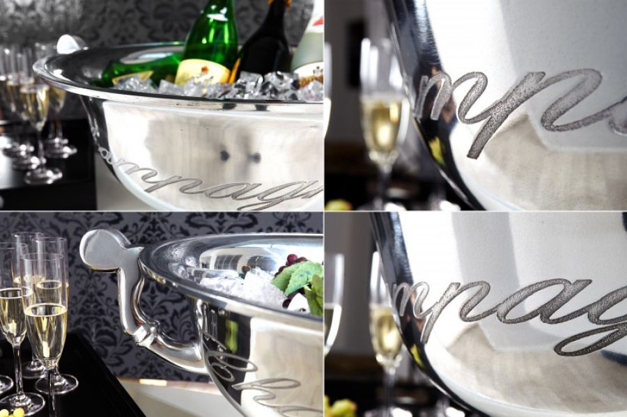 Misa Wine Cooler Champagne alu 40 cm srebrna   - Invicta Interior