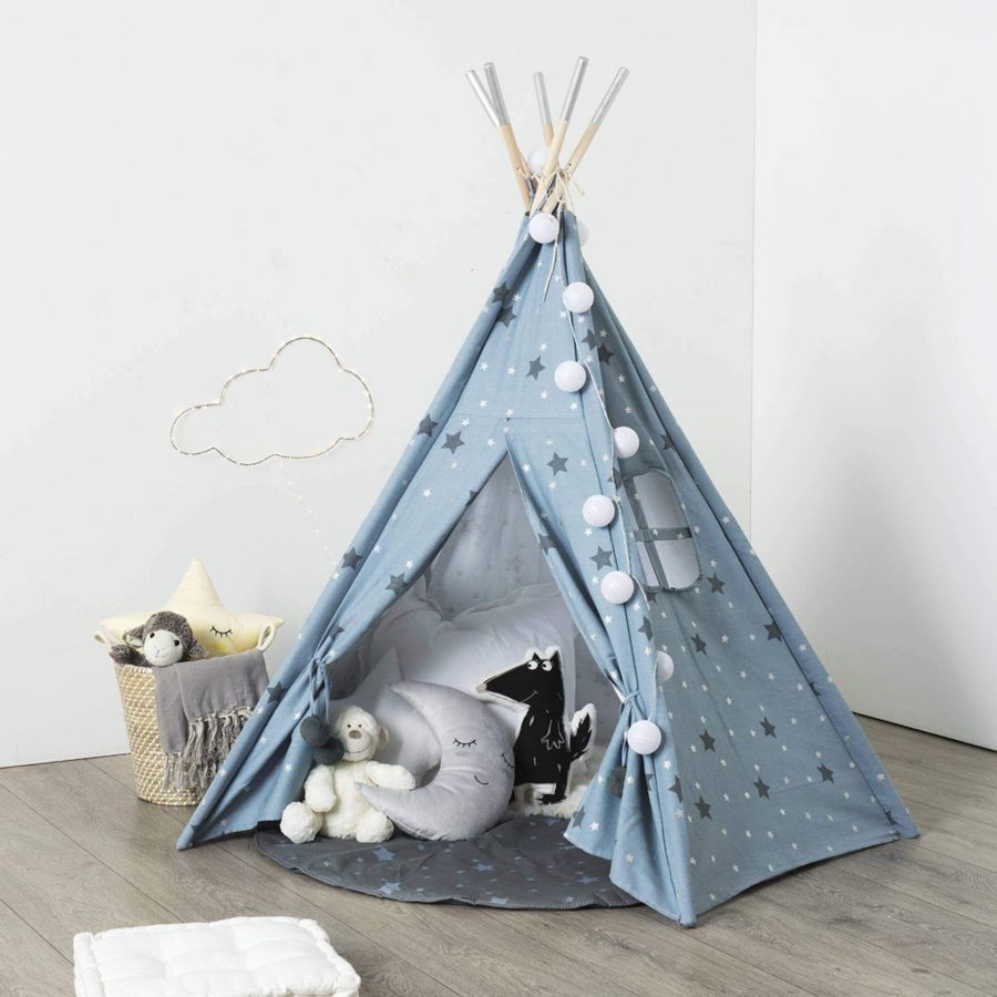 Namiot Boho Tipi srebrny - Atmosphera