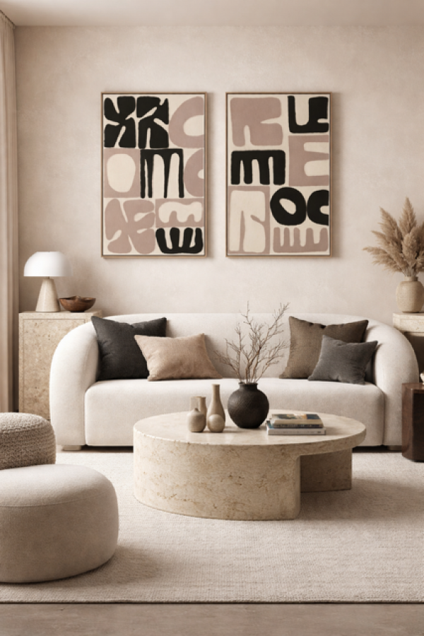 Obraz Abstract Modern beige 80x120 cm