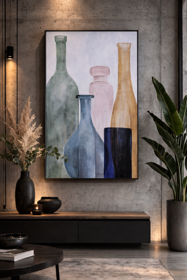 Obraz Bottles 83x123 cm - Item International