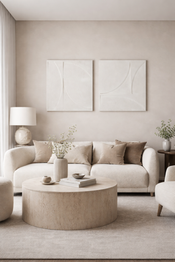 Obraz Cement biały ivory - Item International