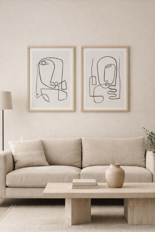 Obraz Face Abstract 55x70 cm