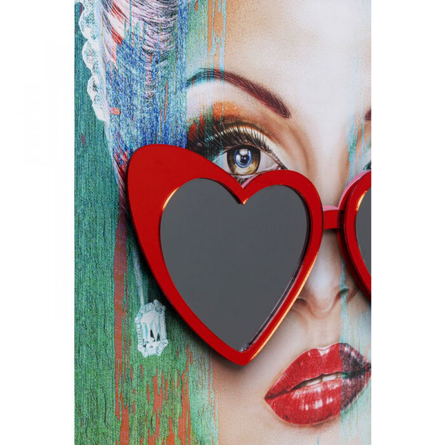 Obraz Heart Glasses 80x100 cm - Kare Design
