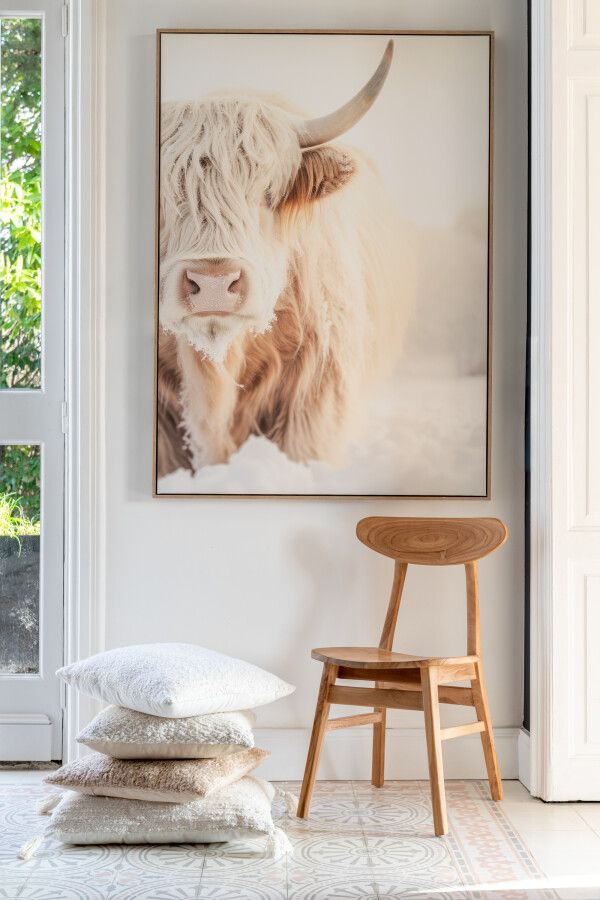 Obraz Highland Yak 143 x 103 cm beige