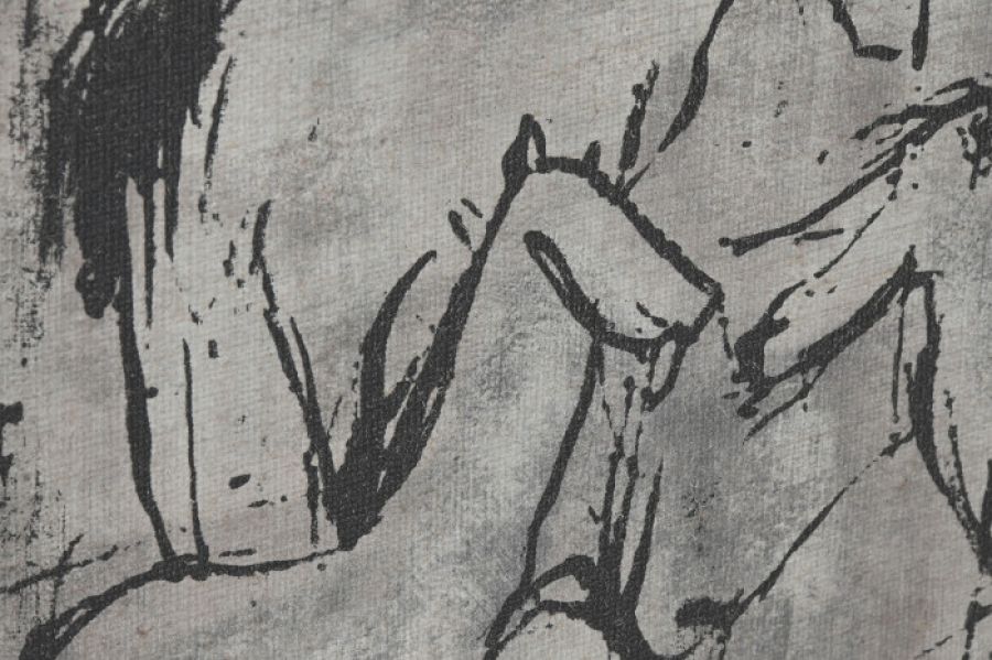 Obraz jutowy Horses 140x100 cm