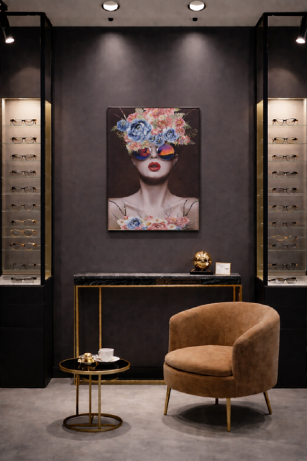 Obraz Kobieta w okularach Floral - Inart