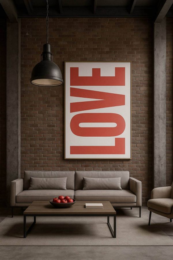 Obraz LOVE ręcznie malowany duży - Item International