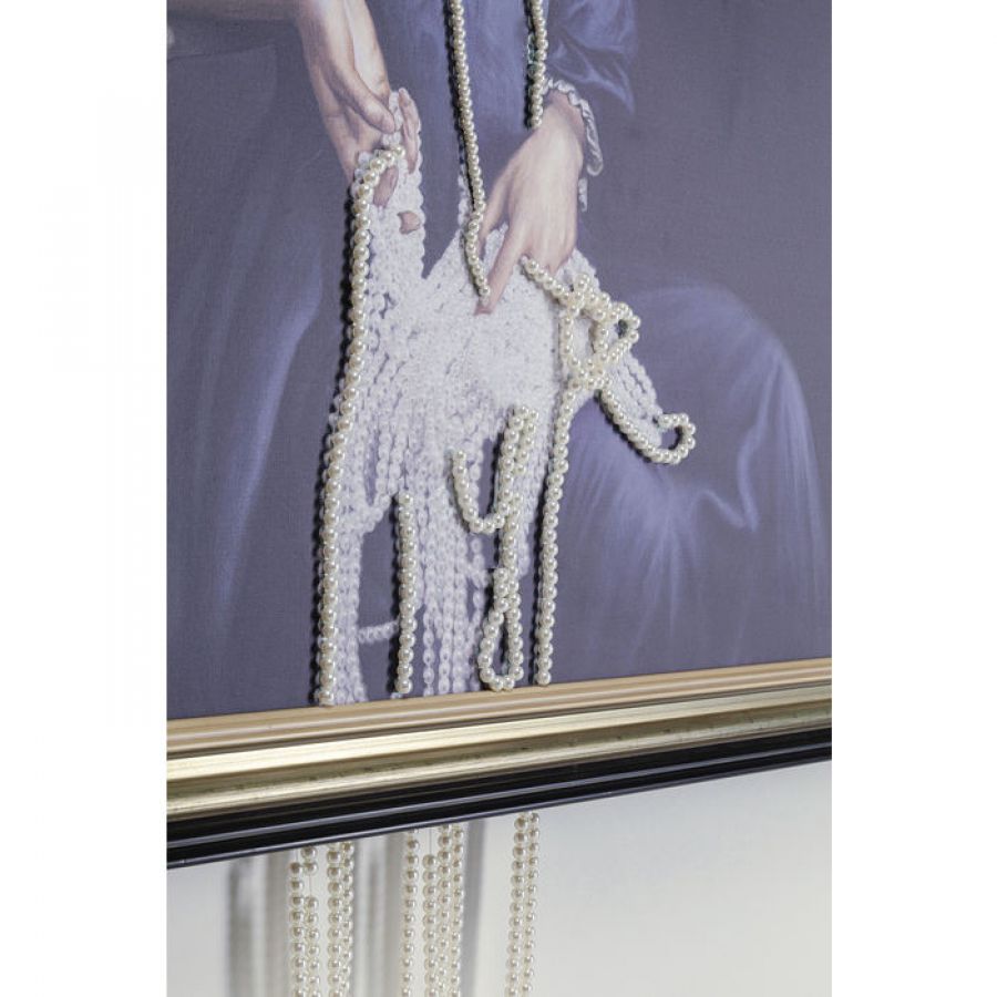 Obraz Olejny Lady Pearls 100x80 - Kare Design