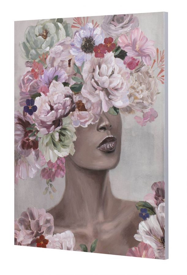 Obraz Pretty Flower Woman zdobiony