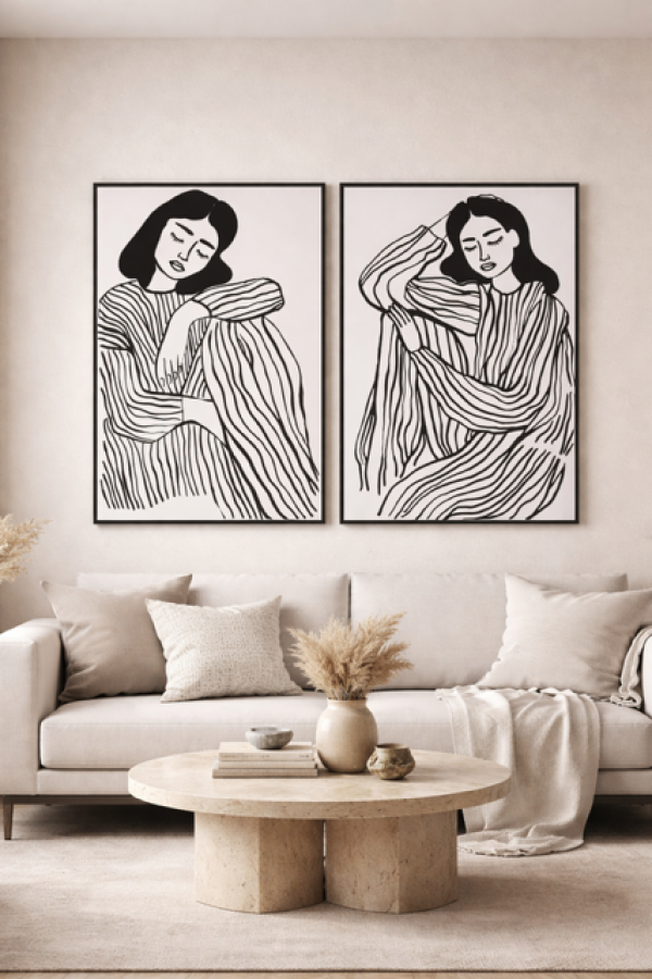 Obraz She modern 83x123 cm 