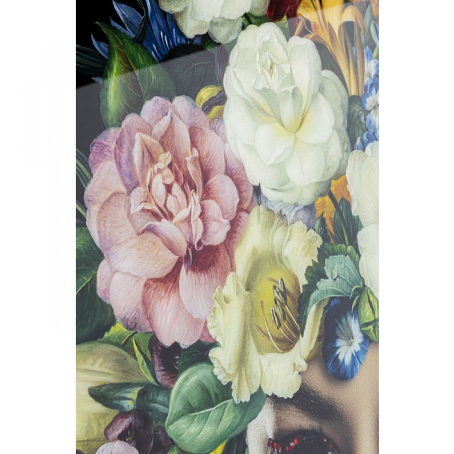 Obraz szklany Pretty Flower Woman 100x100  - Kare Design