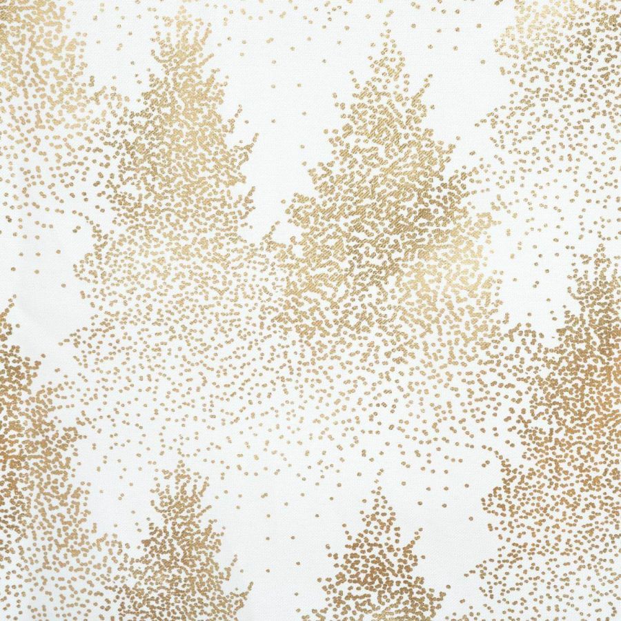 Obrus świąteczny Choinki złote 140 x 360 cm - Atmosphera