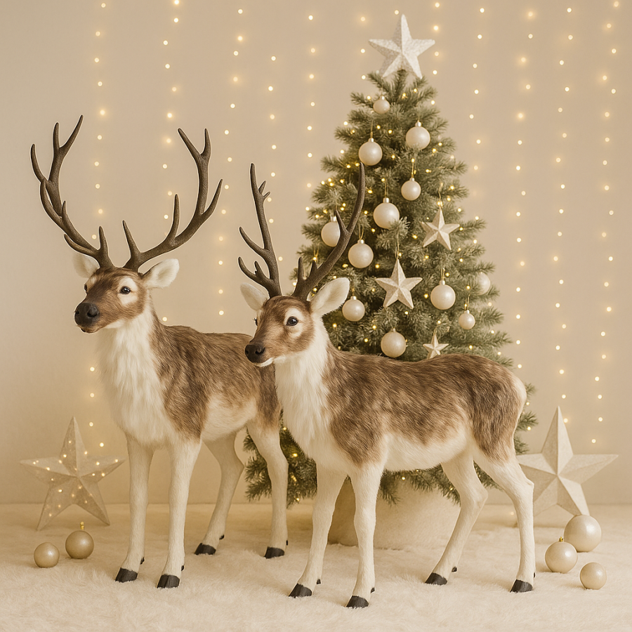 Ogromny renifer jak żywy 120cm