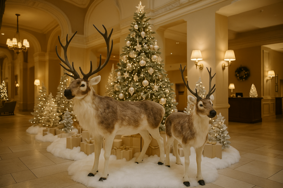 Ogromny renifer jak żywy 120cm