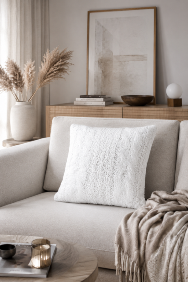 Poduszka Cosy II biała - Invicta Interior