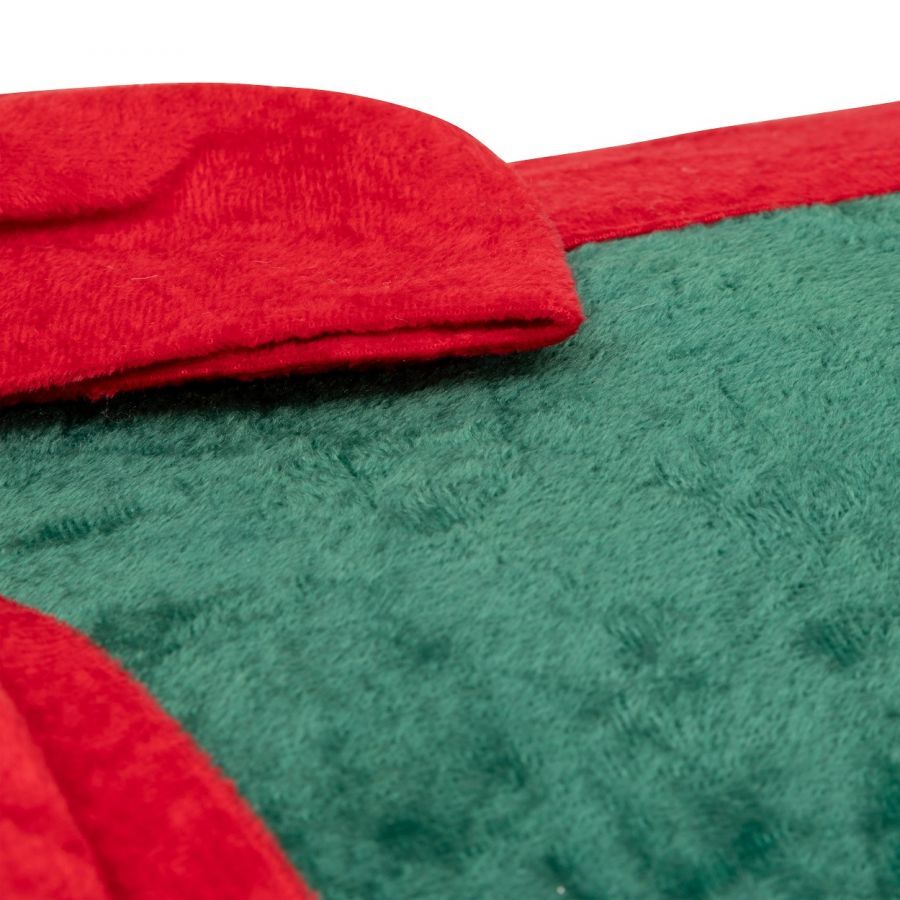 Poduszka Gift zielona z czerwoną kokardą