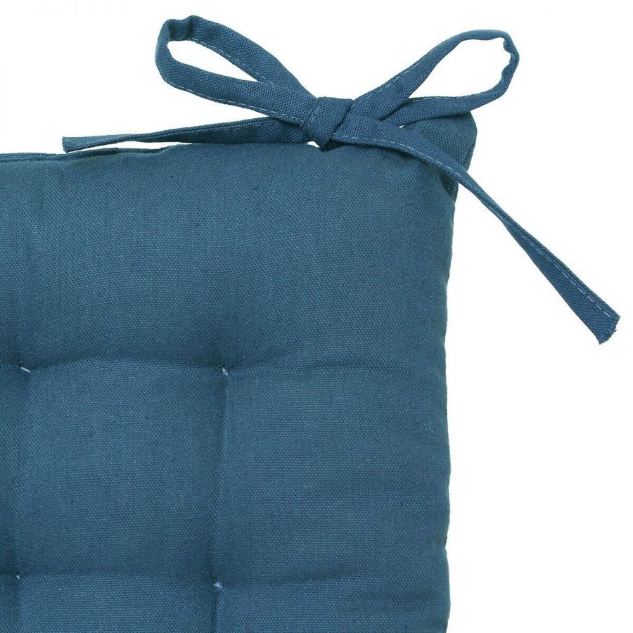 Poduszka na krzesło pikowana niebieska - Atmosphera