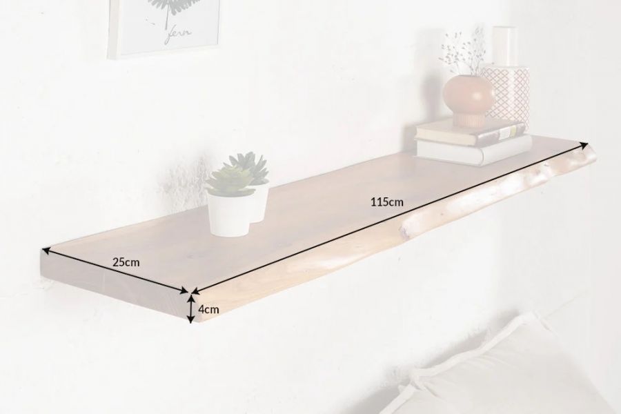 Półka drewniana Mammut 115cm - Invicta Interior