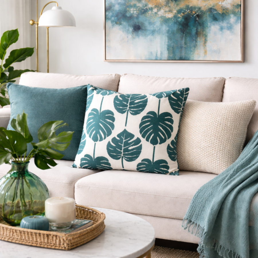 Poszewka Liść Monstery  - Atmosphera