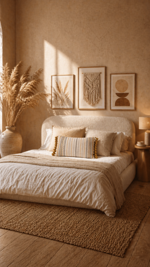 Poszewka na poduszkę etniczna z pomponami 30x50 cm - Atmosphera