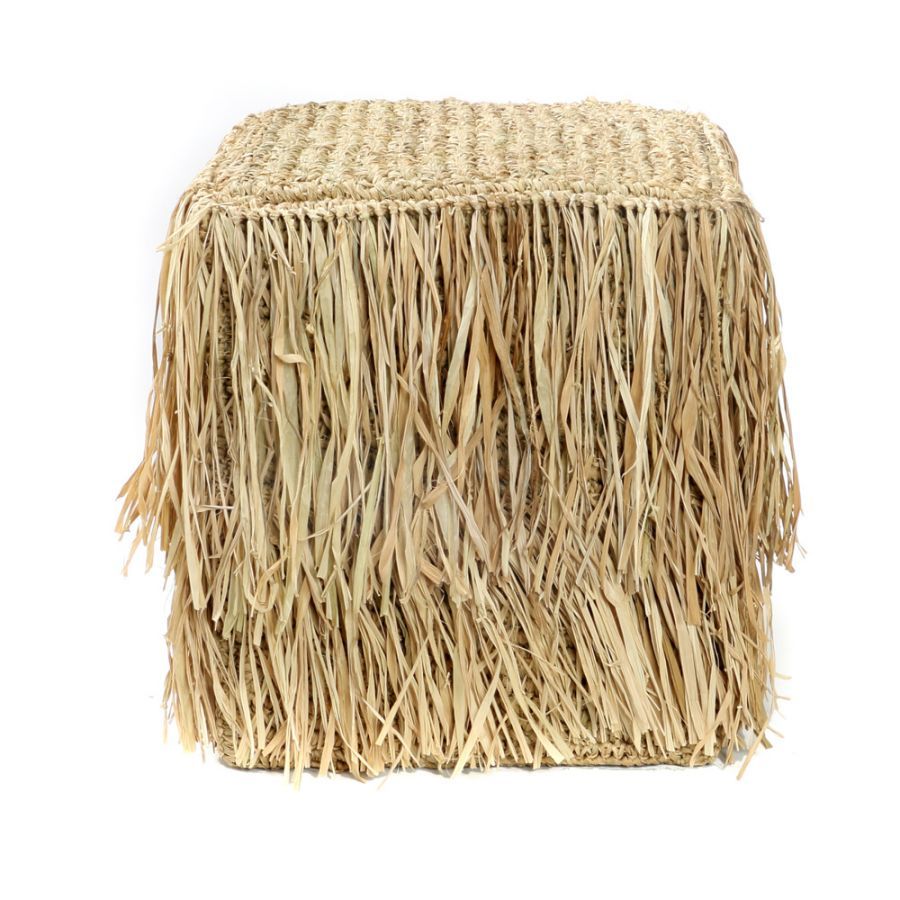 Puf boho Shaggy - Bazar Bizar