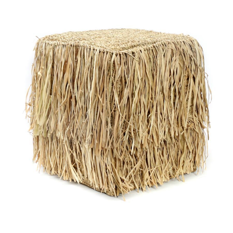 Puf boho Shaggy - Bazar Bizar