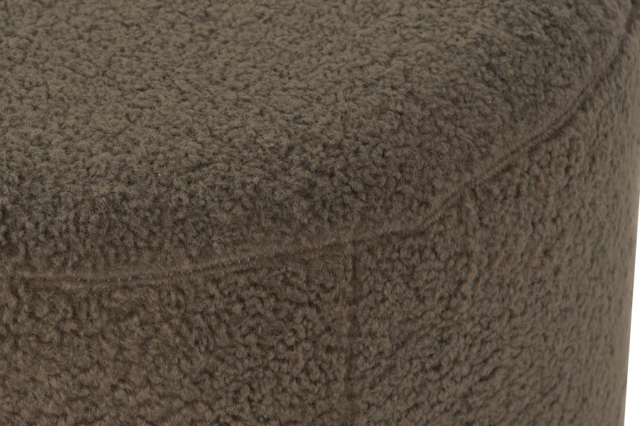 Puf Boucle teddy curl brązowy - Item International