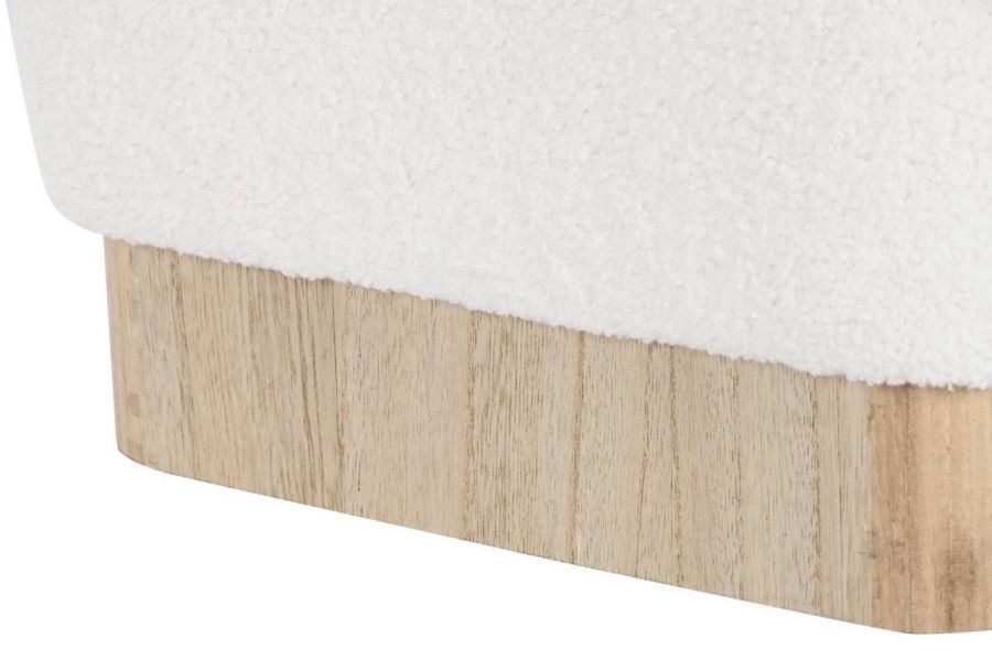  Puf Boucle wood biały - Item International