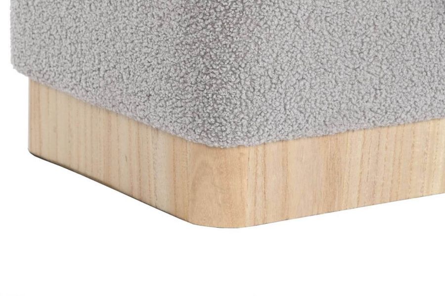Puf Boucle wood szary - Item International