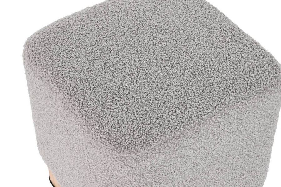 Puf Boucle wood szary - Item International