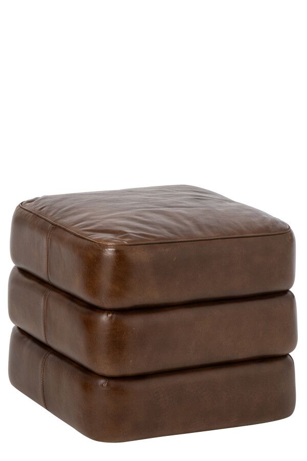 Puf Canyon Leather brązowy 