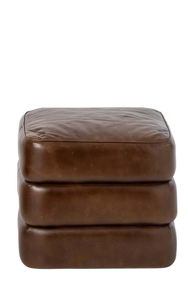 Puf Canyon Leather brązowy 