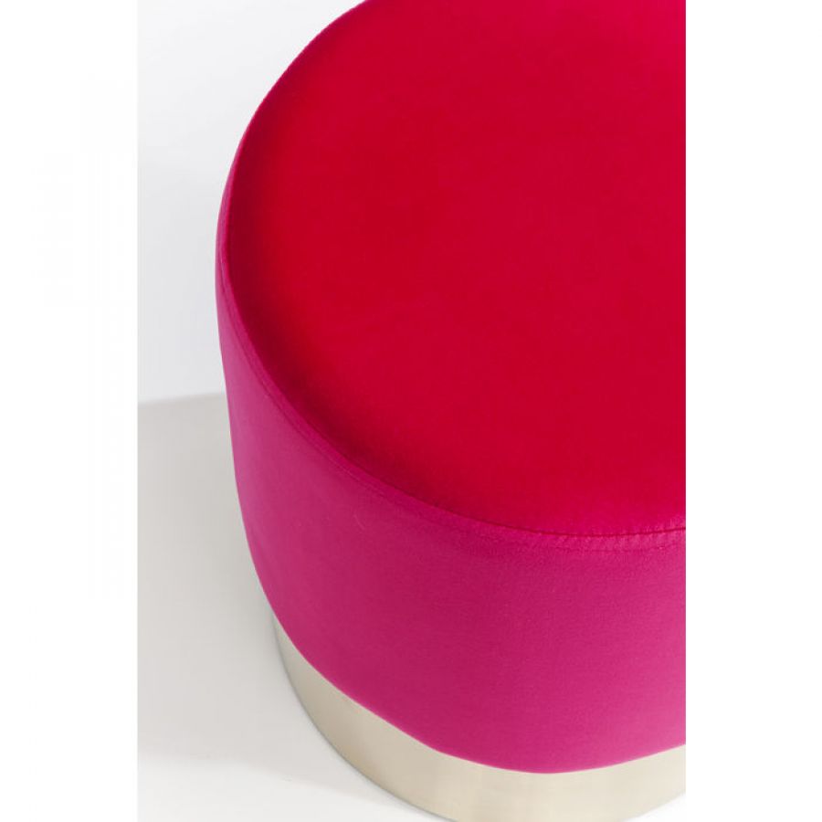 Puf Cherry Pink Brass - Kare Design