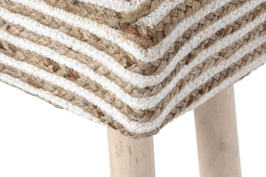 Puf jutowy Stripes 60 cm  - Item International