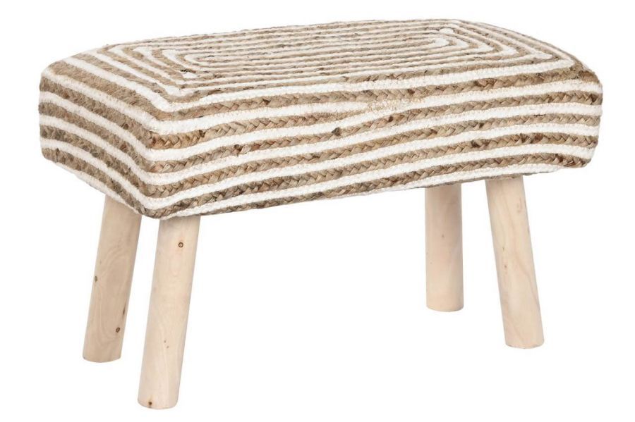 Puf jutowy Stripes 60 cm  - Item International