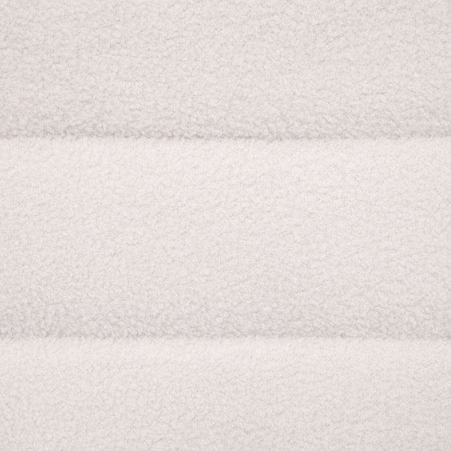 Puf ławka Boucle Vibe plush biała - Atmosphera