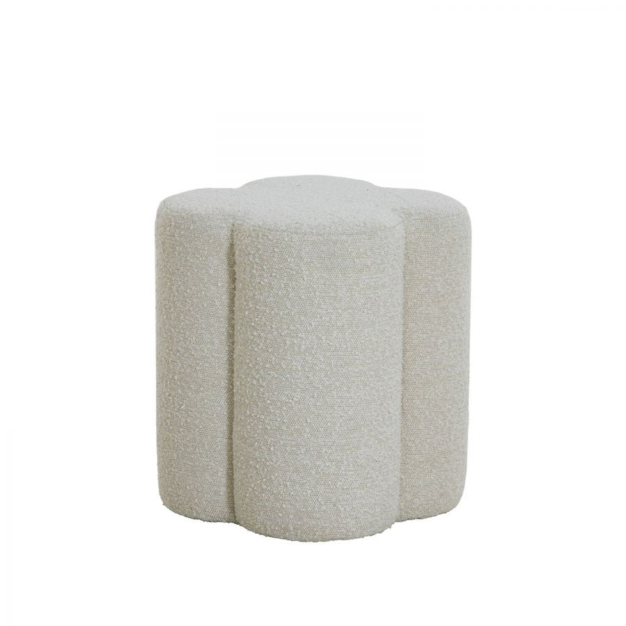Puf Nalani koniczyna boucle cream  - Light & Living