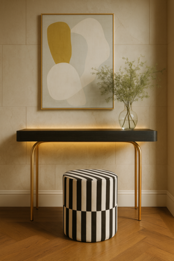 Puf New York stripes