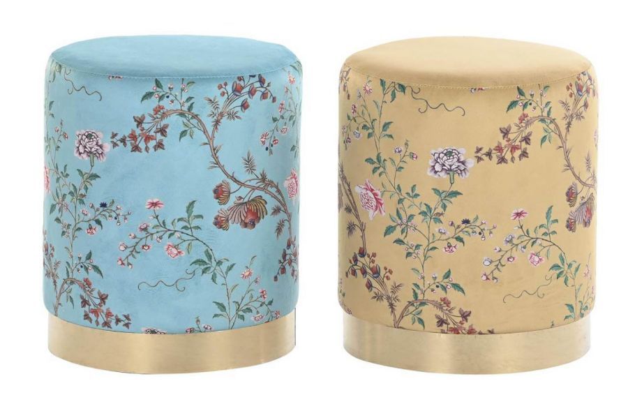Puf Oriental Flowers złota obręcz - Item International